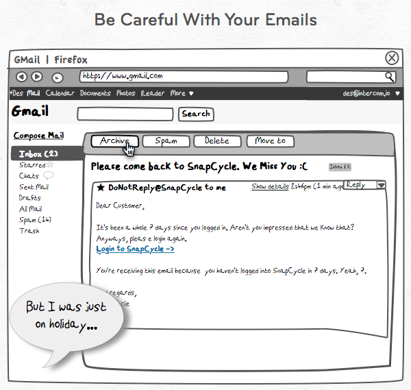 Be Careful with Your Emails