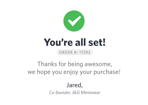 All Set!