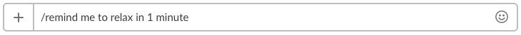 Slack reminder