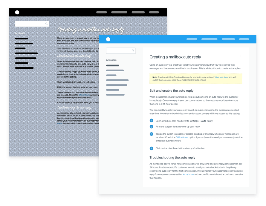 Knowledge base with no design