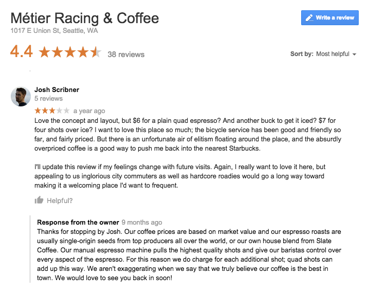 bad yelp review template