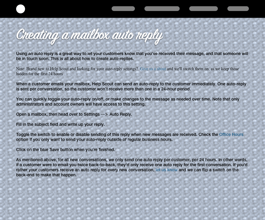 Knowledge base with no design