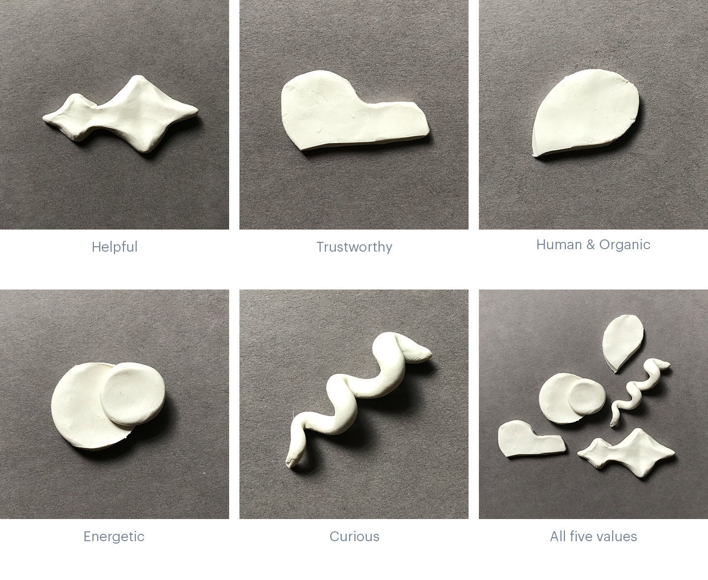 2-D and sculpted shapes