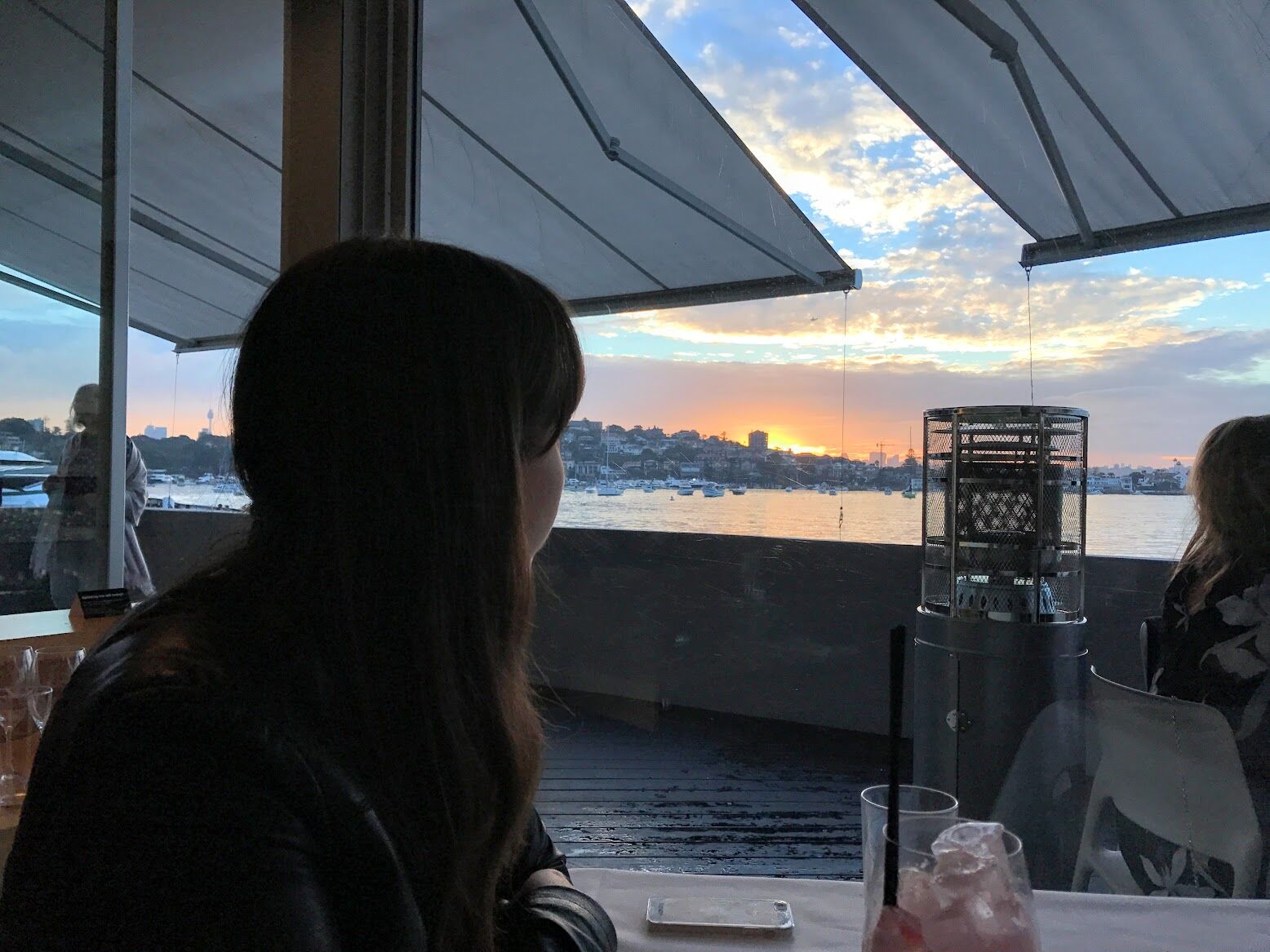 Buzz's wife admiring Sydney views