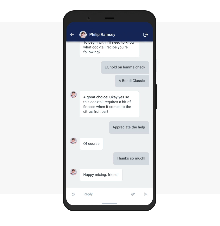android chat ratings in help scout